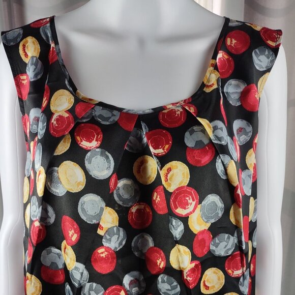 Le Suit Separates Womans Black, Red, Gray, Yellow Sleeveless Blouse Size 2X - Picture 3 of 11